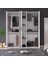 %100 Mdflam 5 Kapaklı 150CM Gardrop G-09 2