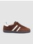 %100 Hakiki Deri Kahverengi Bağcıklı Kadın Sneaker 6