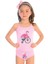 Kız Çocuk Atlet Külot Likralı Pembe Flamingo (%96 Pamuk - %4 Elastan) 2
