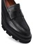 Erkek Siyah Deri Loafer 25WFD724818 8