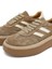 Kadın Bej Bağcıklı Kalın Tabanlı Süet Deri Sneaker 25AFD512610 9