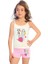 Kız Çocuk Atlet Boxer Likralı Ekru Girl (%96 Pamuk - %4 Elastan) 2