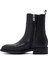 Kadın Siyah Fermuarlı Deri Casual Bot 25WFD550018 2