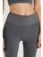 Kadın Slim Fit Dar Kesim Fitilli Dar Paça Gri Pantolon 2