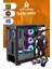Qlite 3050 R5 5600 Cpu 16GB Ddr4 Ram 512GB M.2 RTX3050 10X Argb Fan Sıvı Soğutuculu Siyah Gaming Pc 3