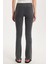 Kadın Slim Fit Dar Kesim Fitilli Dar Paça Antrasit Pantolon 5