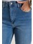Kadın Slim Fit Dar Kesim Kısa Boru Paça Mavi Jean Kot Pantolon 3