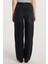 Kadın Regular Fit Tokalı Geniş Paça Baggy Jean Kot Füme Pantolon 5