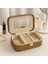 Deri Mini Seyahat Takı Bijuteri Mücevher Kutusu Organizer Düzenleyici 15CM Bronz Ithal Ürün 1