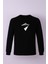 Siyah Erkek Sweatshirt Manzara 1