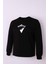 Siyah Erkek Sweatshirt Manzara 3