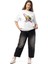 Saturn Explorer – Satürn Halkasında Astronot Baskılı Unisex Oversize Tişört 3