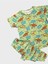 Erkek Çocuk %100 Pamuklu Yeşil Dinozor Desenli Kısa Kollu Yazlık Pijama Takımı 2