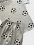 Erkek Çocuk Pamuklu Gri Siyah Beyaz Futbol Topu Desenli Kısa Kollu Şortlu Yazlık Pijama Takımı 2