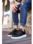 Erkek Siyah/beyaz Sneaker AYAKKABI-257 2