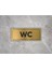 Wc Yazılı Metal Levha ( 7 cm x 20 cm ) 1