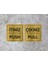 Itiniz / Çekiniz Metal Kapı Ikaz Yazısı Gold Renk Arkası Yapışkanlı (10CM x 10CM) 1