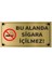 Bu Alanda Sigara Içilmez Levha Altın Metal Yönlendirme Tabelası Kişiye Özel 1