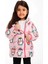 Kız Çocuk Polarlı Kapüşonlu Penguen Şeker Desenli Kışlık Şişme Mont & Kaban & Parka 2