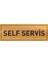 Self Servis Yazılı Gold Metal Levha 20 x 7 cm 1