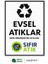 Uyarı Levhaları Serisi "evsel Atıklar" Tabelası 30X20 cm | Folyo Baskı, Montaja Hazır 1