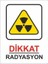 25X35 cm Pvc Dikkat Radyasyon 1