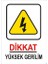 Dikkat Yüksek Gerilim 25 x 35 2