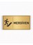 Merdiven Yazılı Gold Metal Levha 20 x 10 cm 1