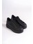 Jet-Bıana Bağcıklı Ortopedik Taban Kadın Sneaker Spor Ayakkabı Cst - Siyah 4