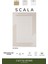 Scala SC003A Beyaz Halı Modern Desenli Tozu Az Akrilik Salon Halısı Yatak Odası Mutfak Koridor 2
