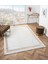 Vista VS007A Beyaz Halı Modern Desen Antialerjik Pamuk Taban Yıkanabilir Salon Halısı Yatak Odası 1