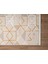 Armada AD009S Gri Halı Beyaz Gold Geometrik Detaylı Akrilik Tozu Az Salon Halısı Yatak Odası Karidor 5