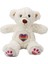 3184 Gökkuşağı Kalpli Peluş Ayı 30 cm 4