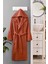 Kapüşonlu Unisex Banyo Bornozu &#37;100 Soft Pamuklu Kahve - 3xl - Kahverengi 1