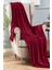 Tek Kişilik Çizgili Tv Battaniyesi 130X180 cm Bordo 3