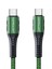 Bfs DC43 Type-C To Type-C 1m Örgü 60W Hızlı Şarj Kablo - Yeşil 1