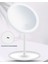 3 Mod LED Işıklı USB Şarjlı Yuvarlak Masa Üstü Makyaj Aynası Makyaj Aynası Dokunmatik 3