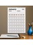 2026 Duvar Takvimi, Aylık Planlama Duvar Takvimi, Duvar Planlayıcısı, Pastel Boho Renk 1