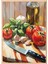 Ahşap Çerçeveli Tablo, Domates ve Mozzarella – Akdeniz Sofrası, Mutfak Dekoru Poster No: 110142 1