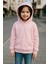 Kapüşonlu Pembe Kız Çocuk Sweatshirt 1