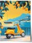 Çerçevesiz Poster, Sarı Scooter ile Sahil Yolu, Genç Odası Dekoru Poster No: 110855 1
