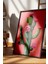 Siyah Çerçeveli Tablo, Pembe Kaktüs Minimal Illüstrasyon, Salon Dekoru Poster No: 109781 4