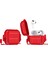 Apple Airpods 3-Red Için Moda Dokulu Kapak Kabuğu Esnek Tpu Koruyucu Kapak Kılıfı (Yurt Dışından) 1