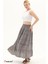Gri Müslin Uzun Yazlık Etek 4