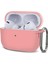 Airpods Pro Için (Gen 2)(Usb-C)/airpods Pro 2 Bluetooth Kulaklık Silikon Kılıf Tek Parça Kalınlaştırılmış Kulaklık Kulaklık Koruyucu Kapak ile Anti-Kayıp Toka-Pembe (Yurt Dışından) 1
