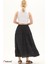 Siyah Müslin Uzun Yazlık Etek 5