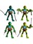 Ninja Kaplumbağalar Işıklı Aksesuarlı Ninja TURTLES15 cm Figür 4'lü Set 2