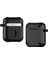 Apple Airpods Için Şarj KUTULU(2016)/(2019)/KABLOSUZ Şarj Kutulu AIRPODS(2019)ÇIFT Renkli Pc+Tpu Kulaklık Kutusu Karabinalı Düşmeyi Önleyici Kapak-Siyah (Yurt Dışından) 1
