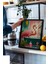 Siyah Çerçeveli Tablo, Flamingo ve Havuz – Tropikal Illüstrasyon, Banyo Dekoru Poster No: 109904 3