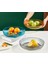 1 Adet Gri Plastik 28 cm Sunum Kase Meyvelik Salata Tabağı Masaüstü Sunumluk Servis Meyve Kasesi 2